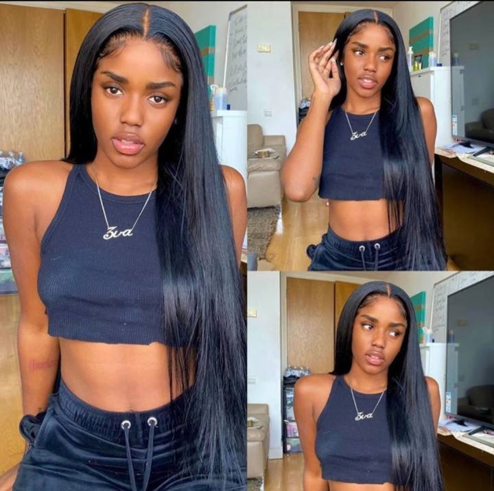 KBL HD Swiss Lace Front Wig Brazilian Human Hair 1B