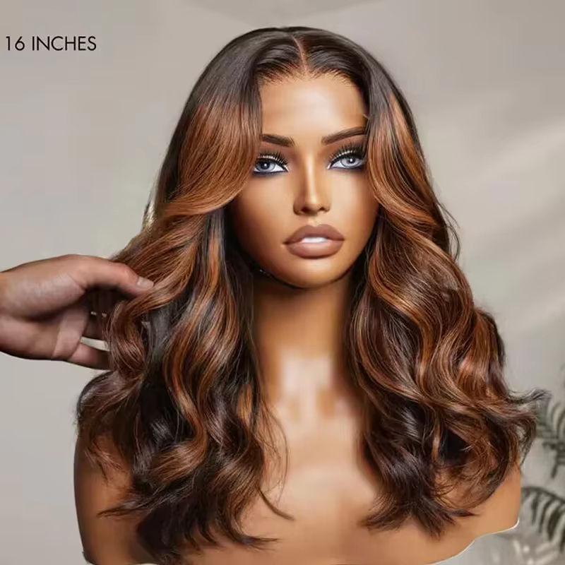 Pre-Cut Lace Front Wig Brazilian Human Hair Natural Wave
